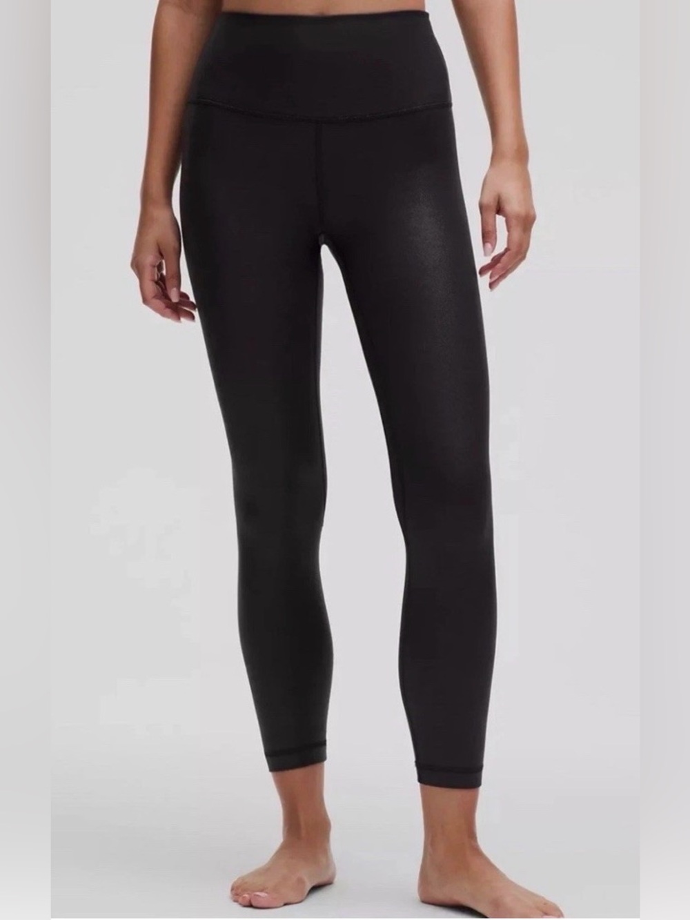 Lululemon Align High-Rise Pant Leggings Shine Radiate Foil Print Black 10
